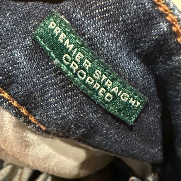 Lauren Ralph Lauren Premier Straight Cropped Jeans Medium Wash Women’s Size 6 - Picture 3 of 4